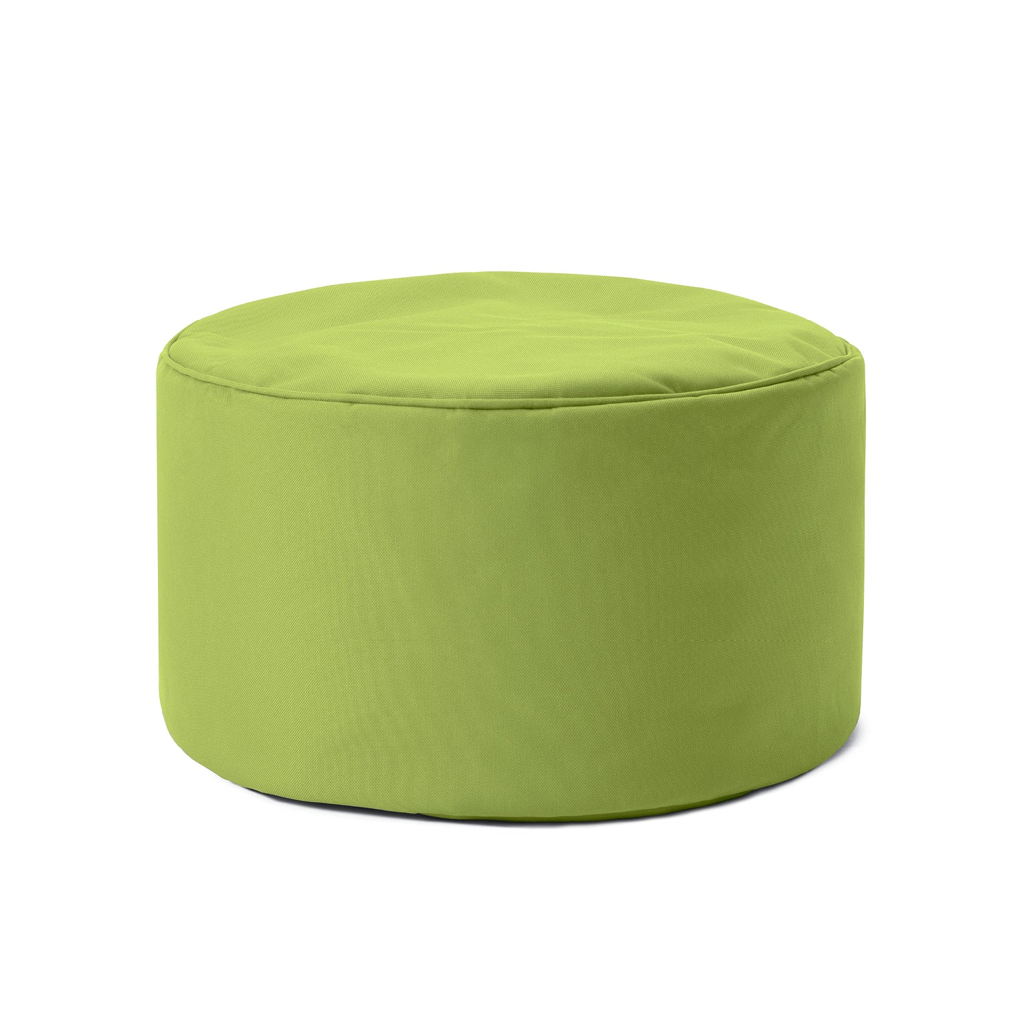 Sitzsack-Hocker/Pouf (50 L) - indoor & outdoor - Grün, langlebig, leicht, pflegeleicht, mit verdecktem Reißverschluss und hochwertiger Füllung.