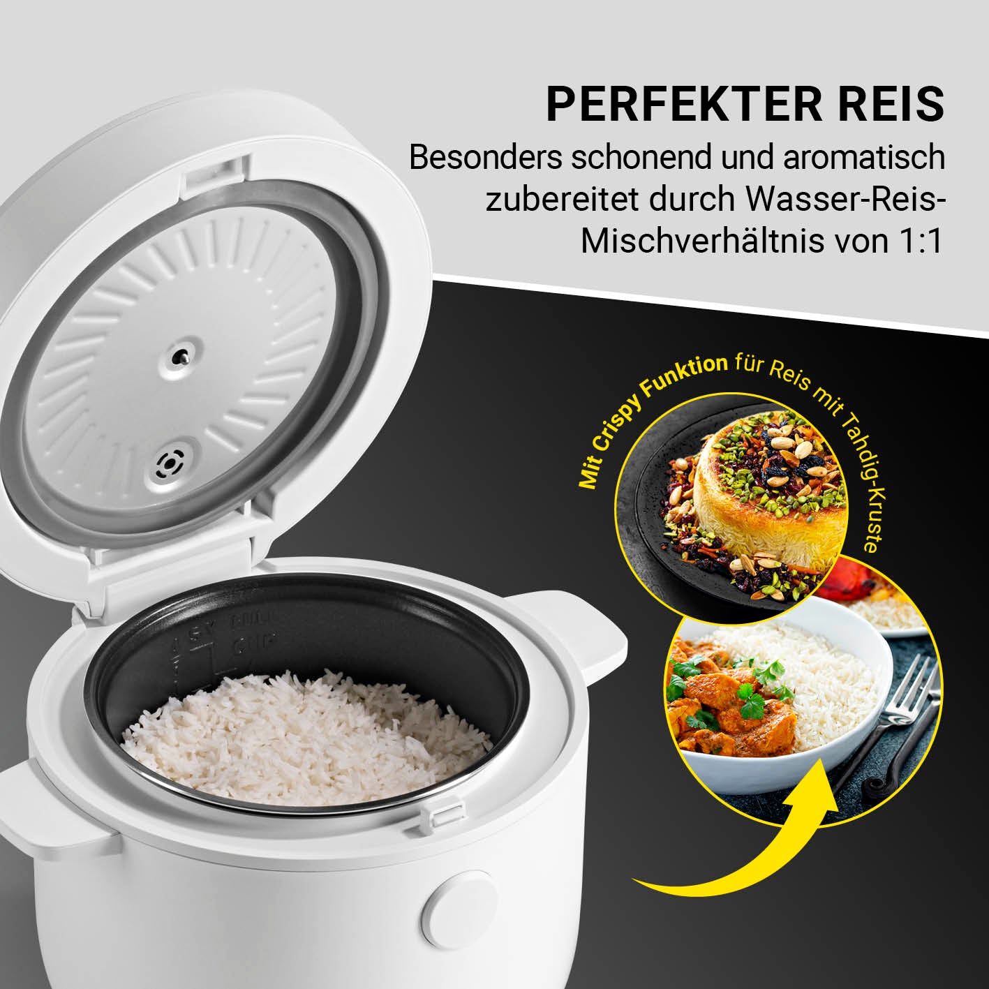 Digitaler Reiskocher