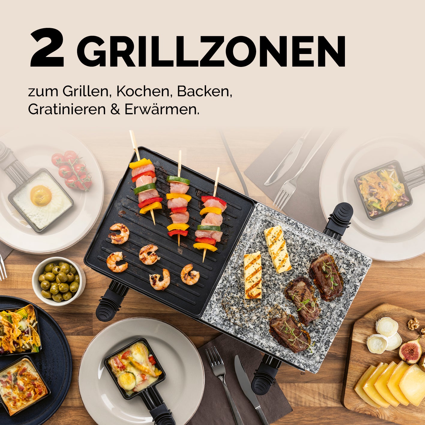 Raclettegrill - 8 Personen