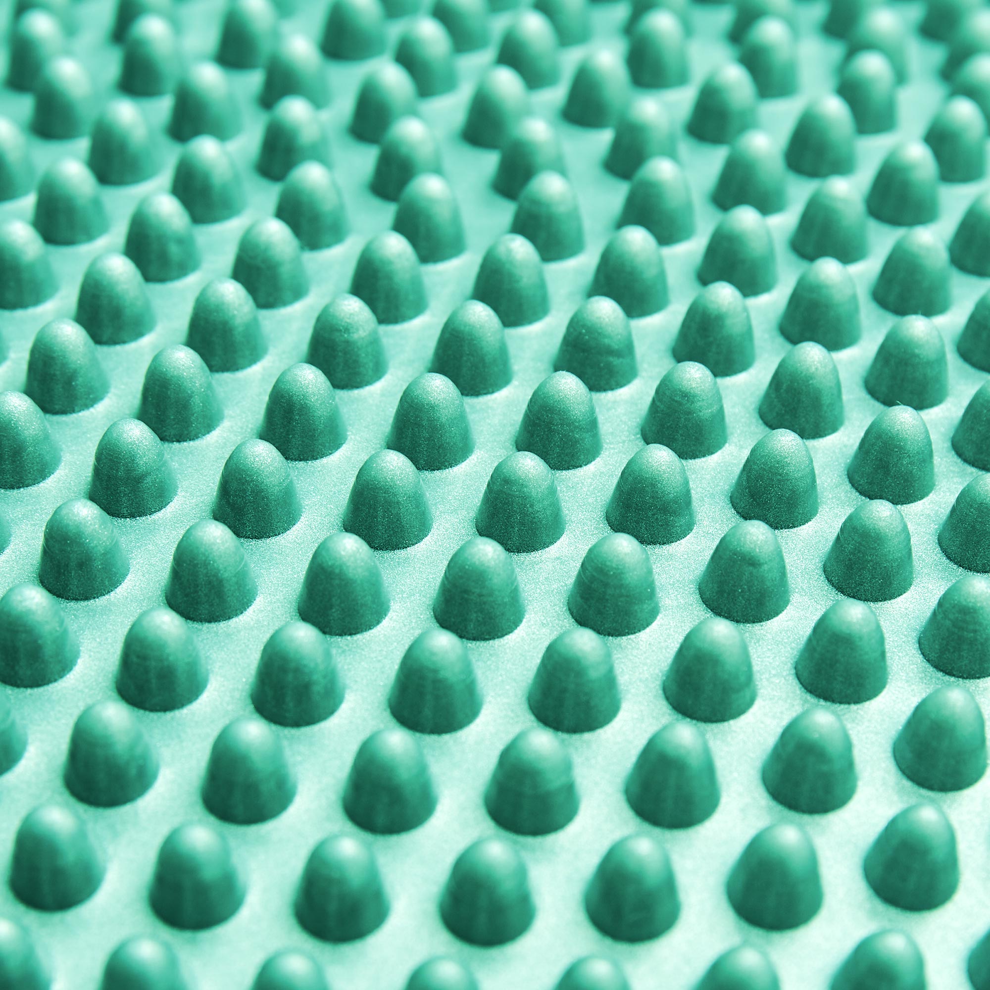 Ballsitzkissen "Blowup" - Inkl. Pumpe - Türkis mit Massage-Noppen für ergonomisches und komfortables Sitzen, rutschfest und robust.