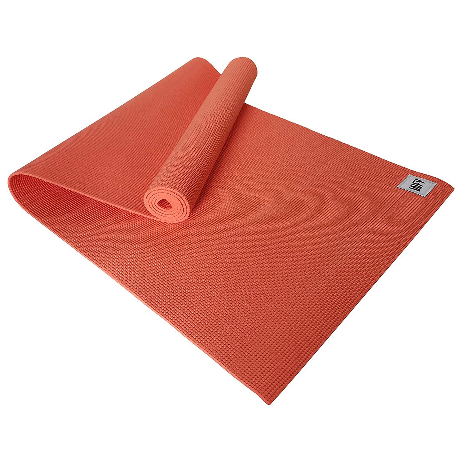 Fitnessmatte Yogamatte "Annapurna Comfort" - 183 x 61 cm, rutschfest, weich, pflegeleicht, ideal für Pilates und Workout in Orange.
