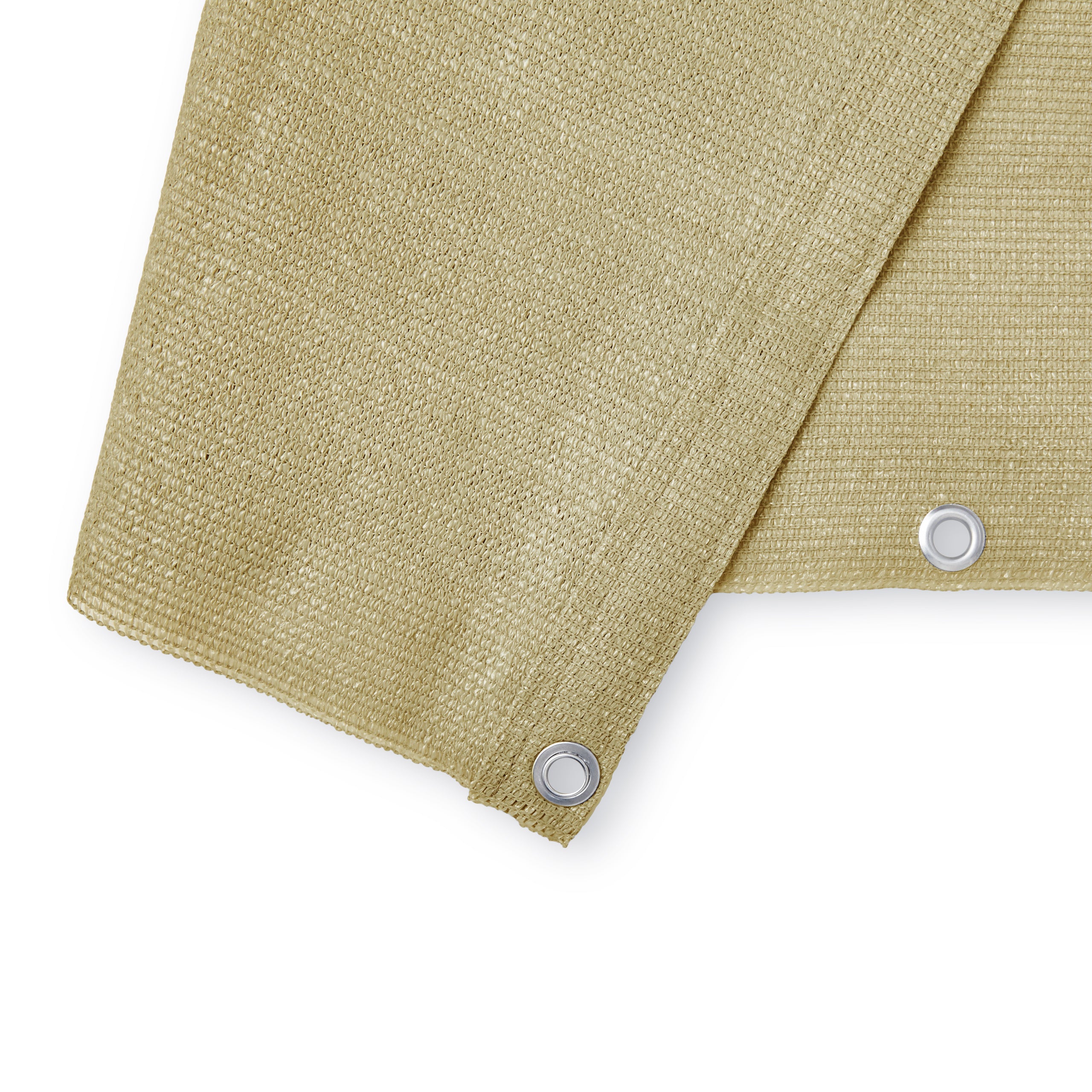 Balkonsichtschutz inkl. Befestigungsseil - 0,9 x 5 m - Sand aus robustem, wasserabweisendem HDPE mit Ösen zur einfachen Montage.