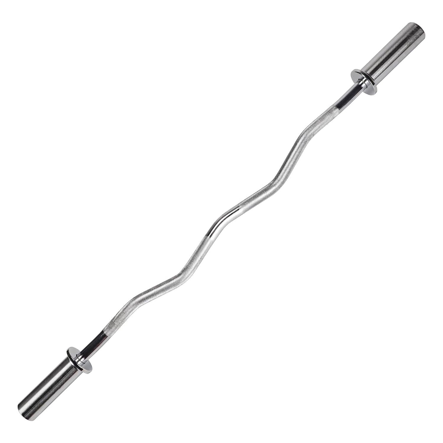 Curlstange - Gebogene Hantelstange aus Gusseisen, 25 mm Durchmesser, für vielseitiges Krafttraining im Home-Gym oder Fitnessstudio.