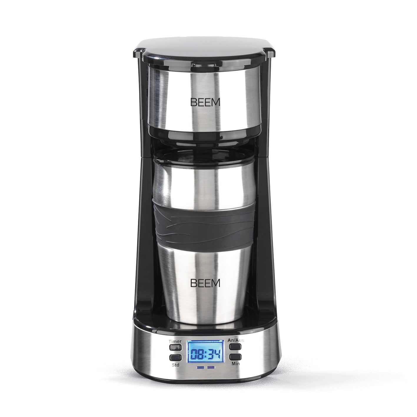 Single-Kaffeemaschine Thermo2Go - 750 Watt - Edelstahl/schwarz