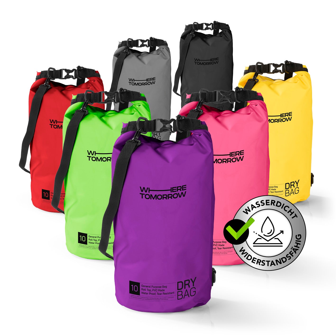 Dry Bag 10L - Style 01 - Lila