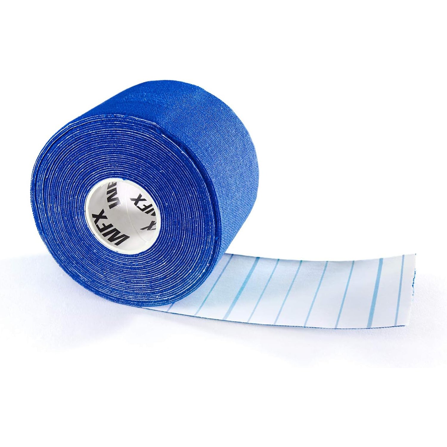 Kinesiologie Tapes - 5m x 5cm - 6er Set, wasserbeständig, luftdurchlässig, mit hoher Elastizität und starker Acrylhaftung in Blau.