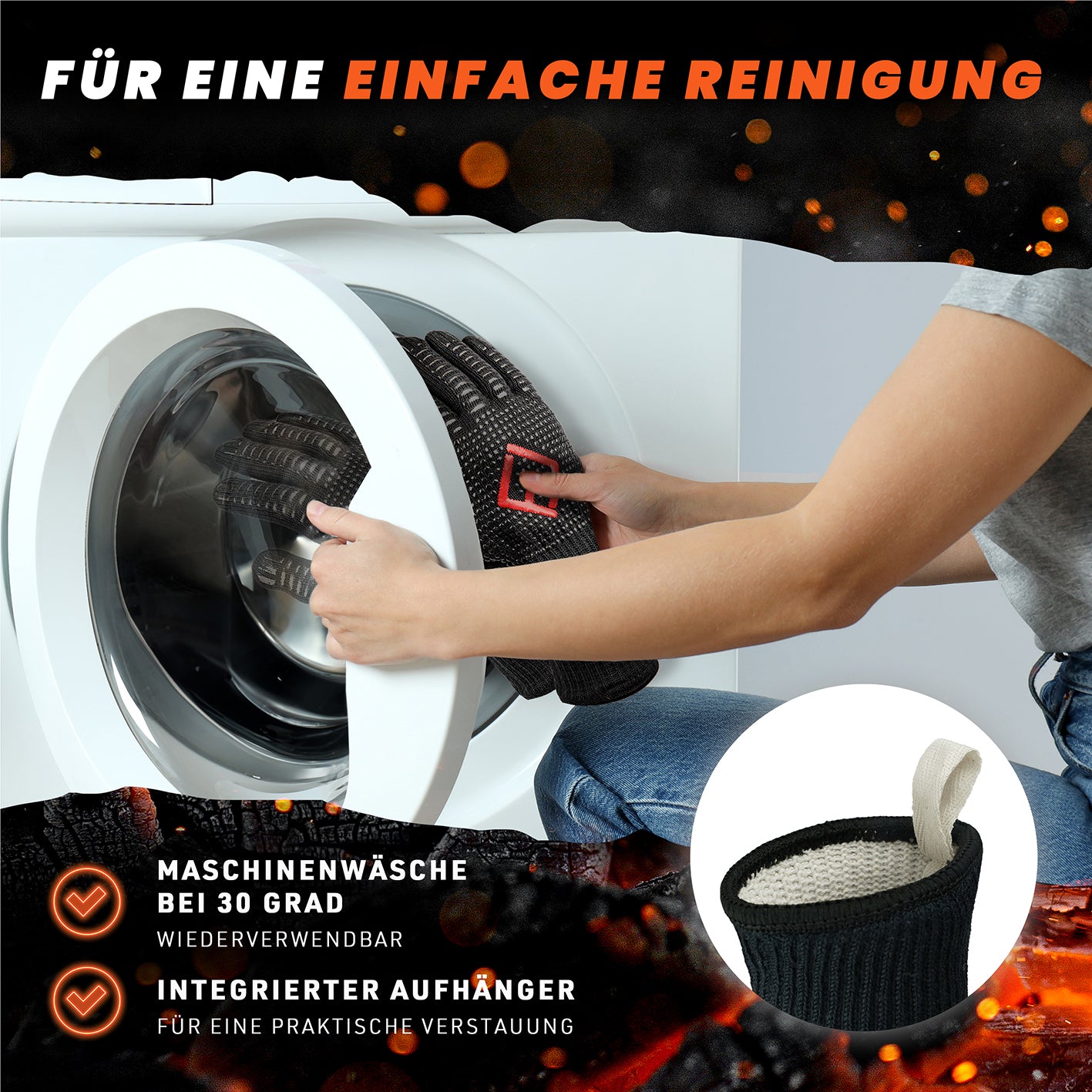 Grillhandschuhe - Größe L