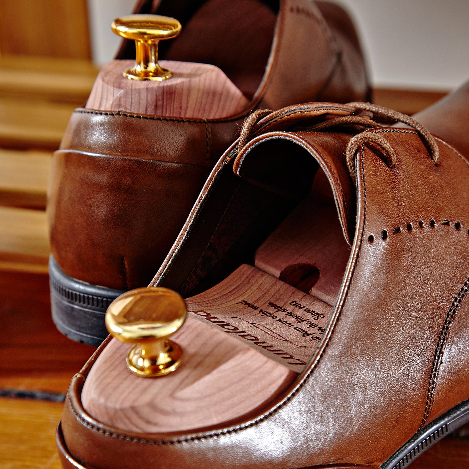 Schuhspanner unisex - Zedernholz - Größe 46/47 zur natürlichen Form- und Feuchtigkeitsbewahrung von Lederschuhen.