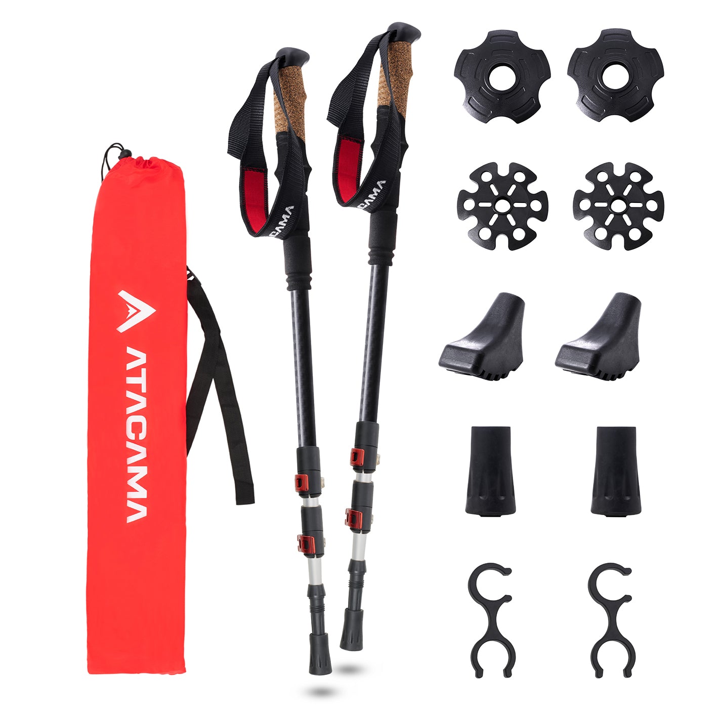 Teleskop Wanderstöcke - CarbonMix - 110 cm / 135 cm