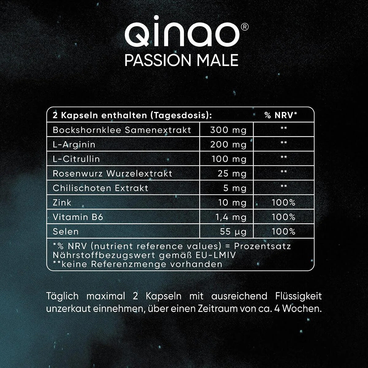 Nahrungsergänzungsmittel PASSION MALE - 90 Kapseln