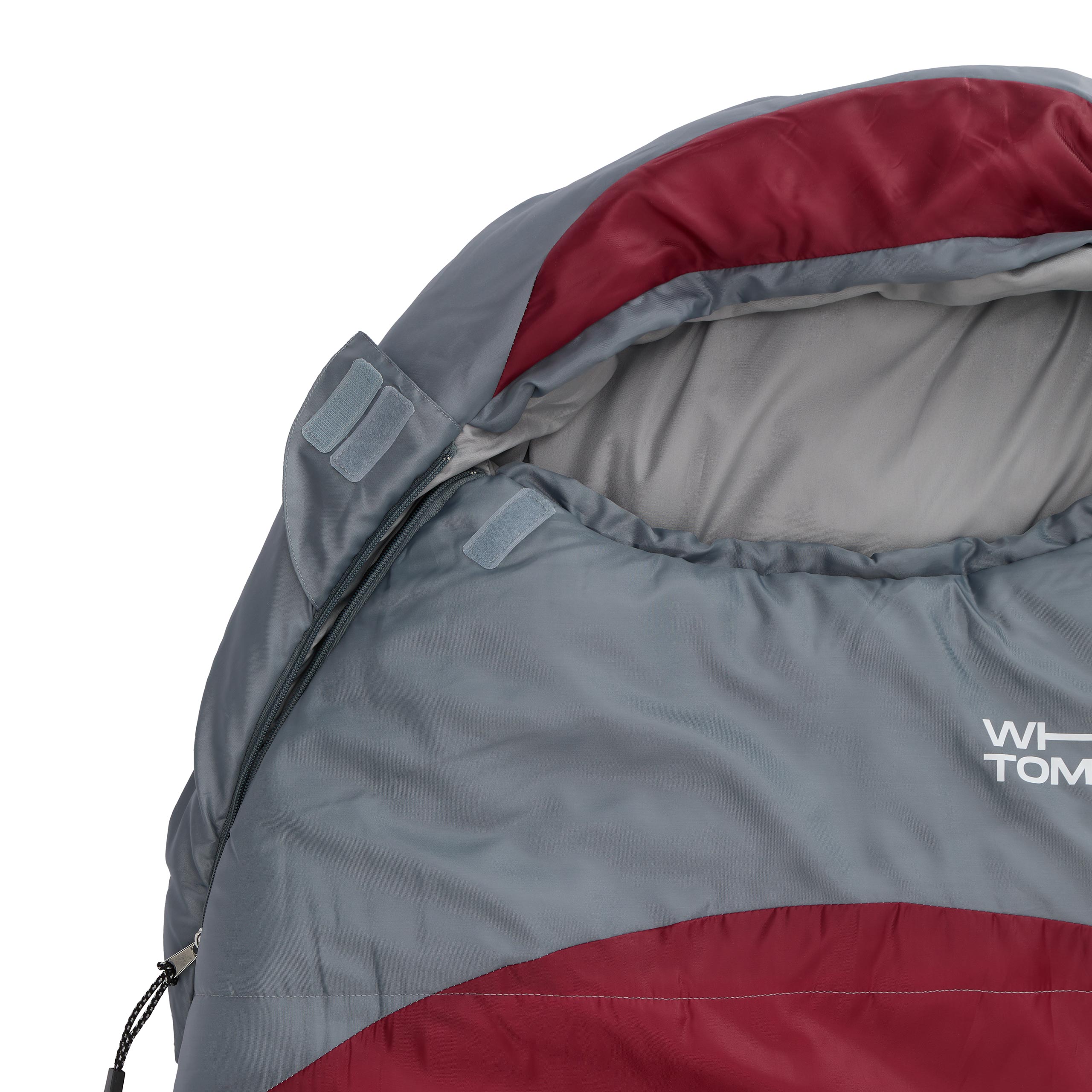 Camping Schlafsack Classic - Mumienschlafsack mit Tasche - 230 x 80 x 55 cm - Weinrot