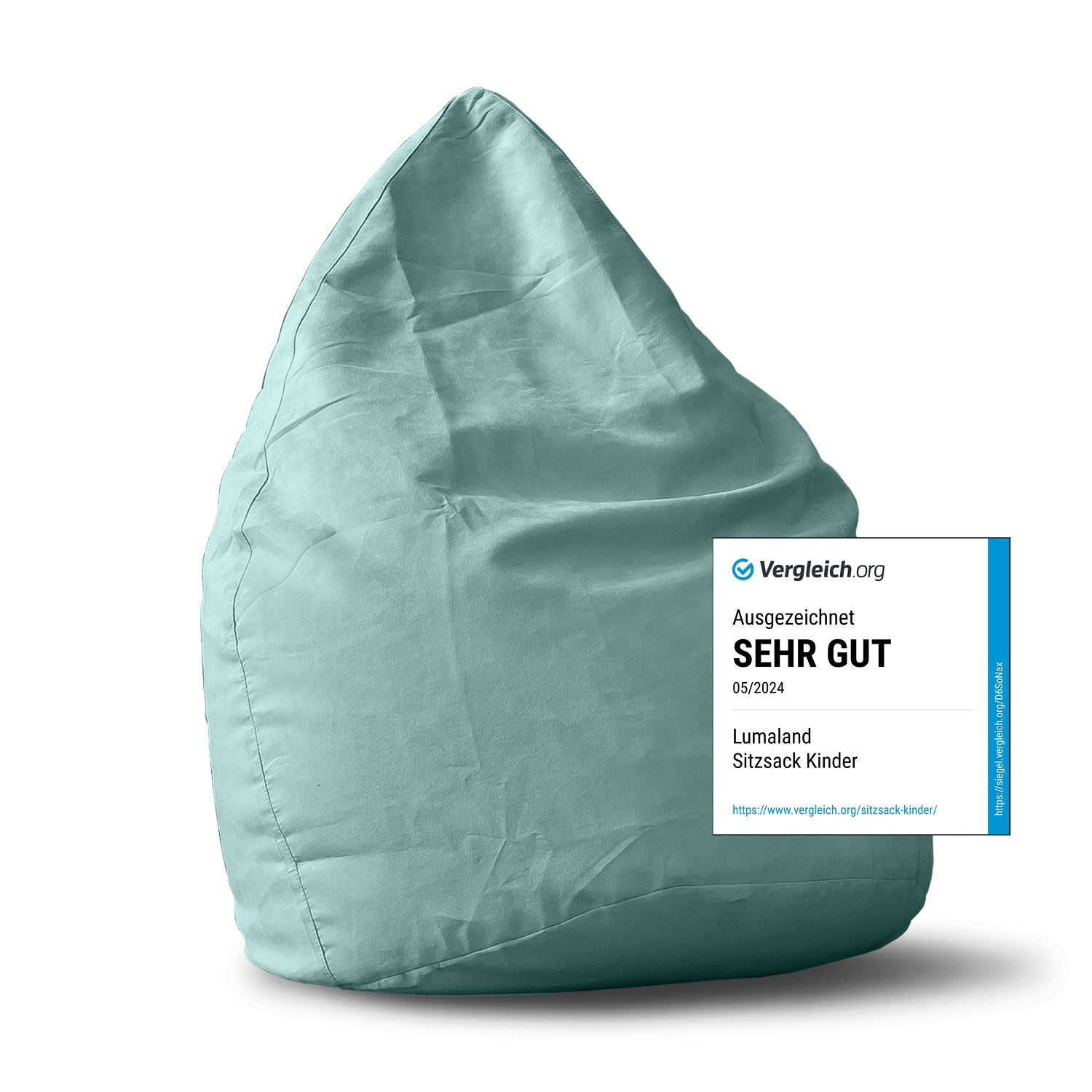 Luxury XL PLUS Sitzsack (220 L) - indoor - Türkis