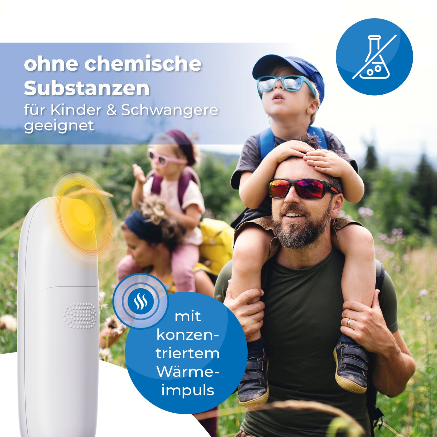 Stichheiler von VITALmaxx MEDICAL lindert juckreiz ohne chemische Substanzen mit konzentriertem Wärmeimpuls für die ganze Familie.