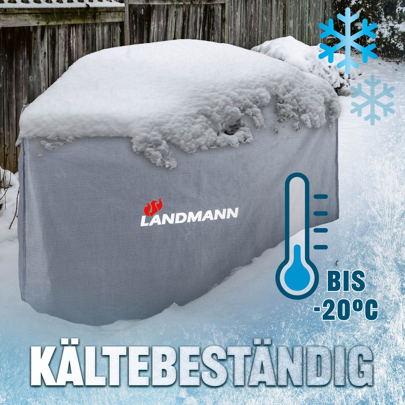 Wetterschutzhaube Premium - 181,5 x 112 x 62,5 cm - Grau