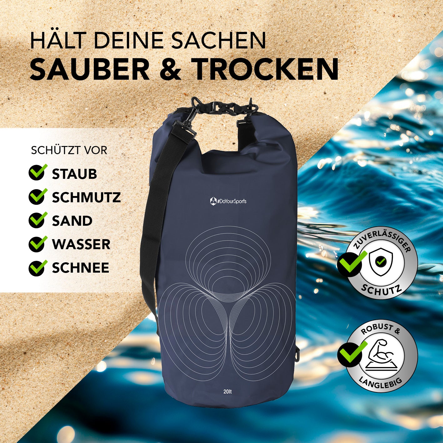 Dry Bag 20L - Dunkelblau