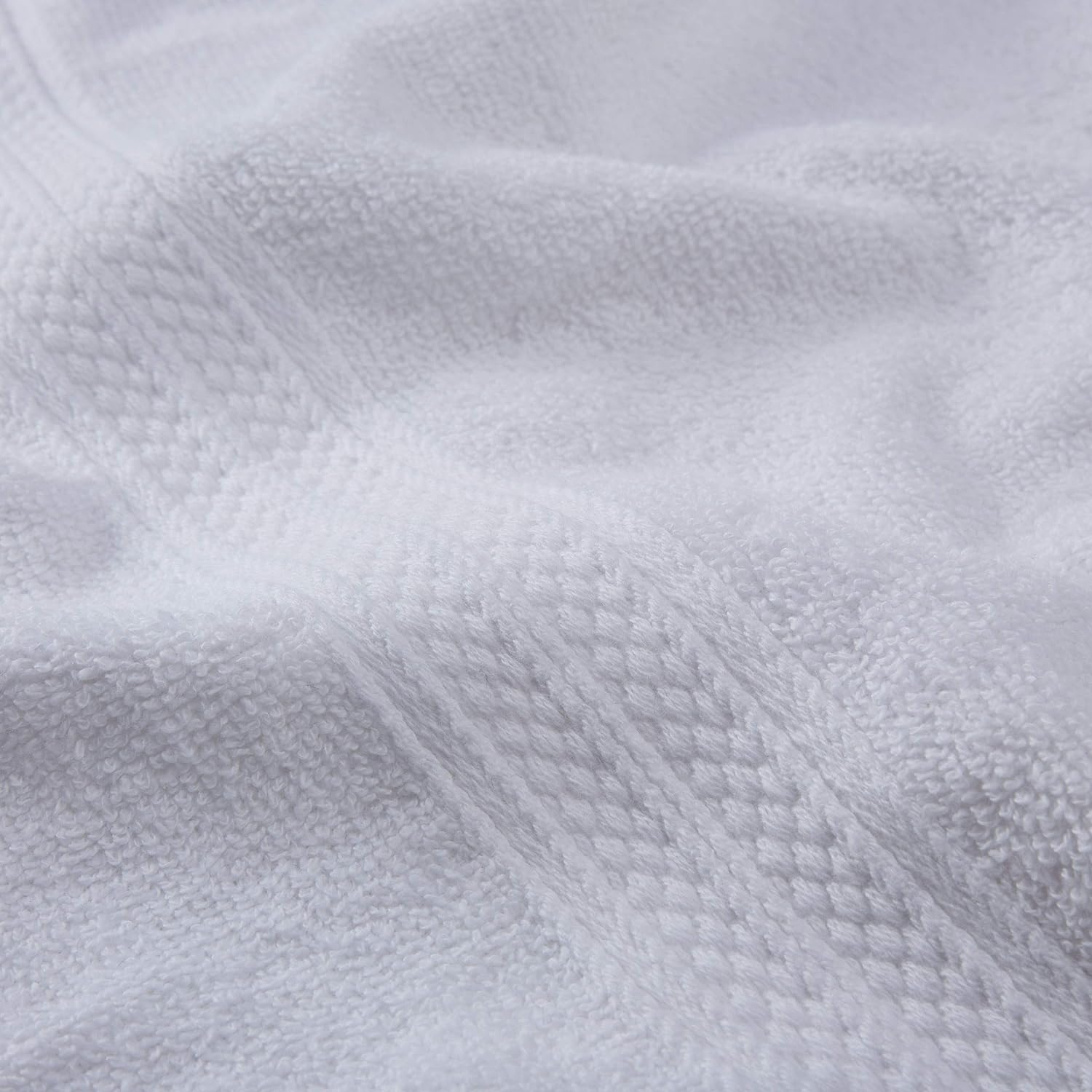 Premium Handtücher 6er-Set - 4 Handtücher 50 x 100 cm + 2 Badetücher 70 x 140 cm - Weiß, weiche Baumwolle Frottee