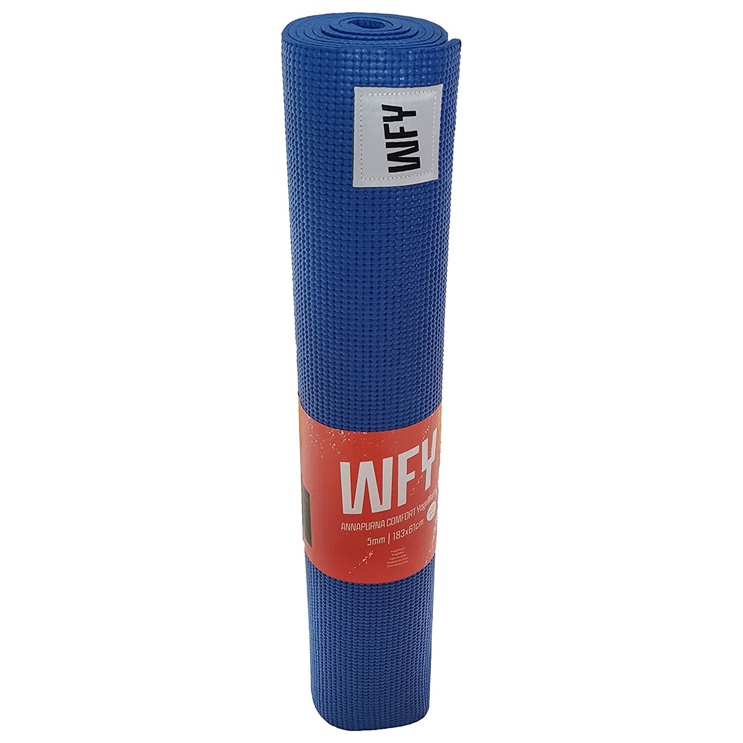 Fitnessmatte Yogamatte "Annapurna Comfort" 183x61 cm, blau, rutschfest, weich, vielseitig für Pilates, Fitness und Workouts.