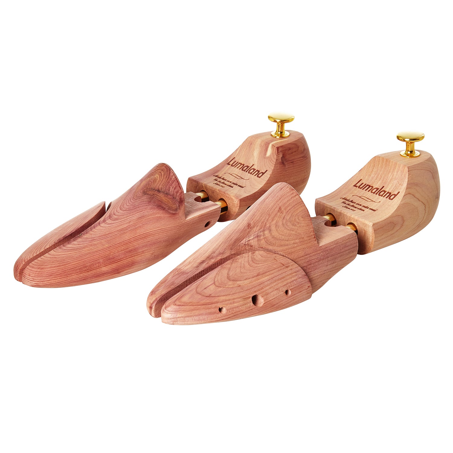 Schuhspanner unisex - Zedernholz - Größe 46/47 aus hochwertigem Holz für optimale Form und Feuchtigkeitsaufnahme bei Lederschuhen.