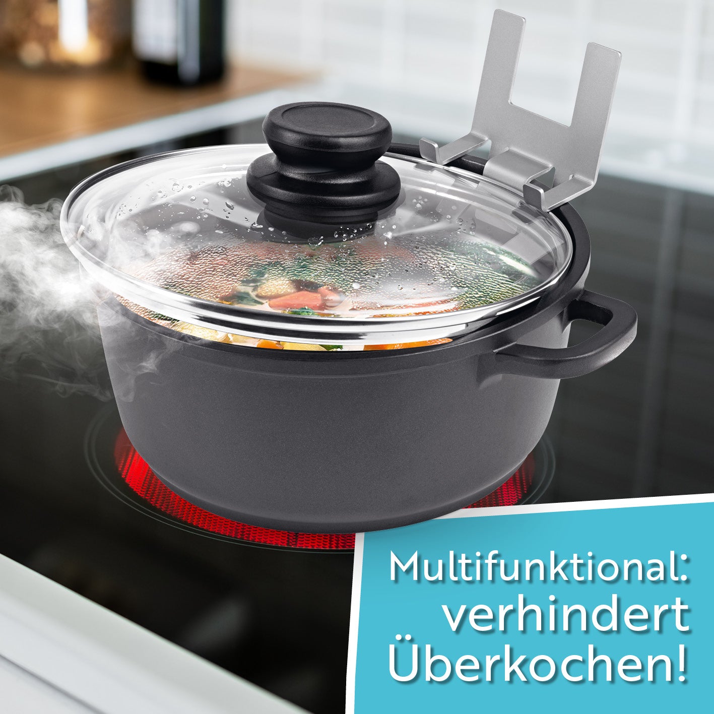 Topfdeckelhalter für Töpfe & Pfannen - 2er-Set