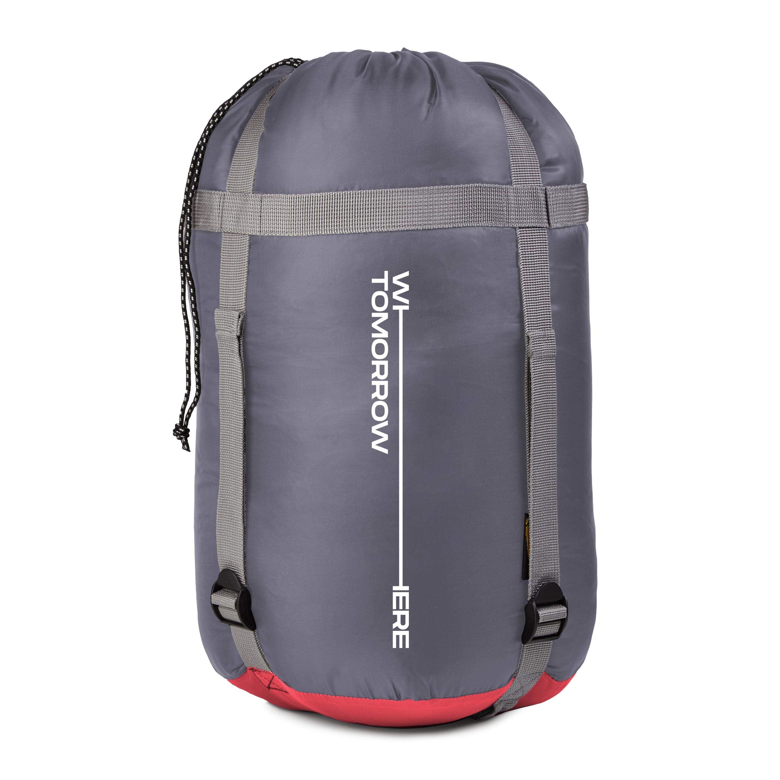 Camping Schlafsack Classic - Mumienschlafsack mit Tasche, wasserabweisend, atmungsaktiv, ideal für Outdoor und Camping, 230 x 80 x 55 cm, Pink.