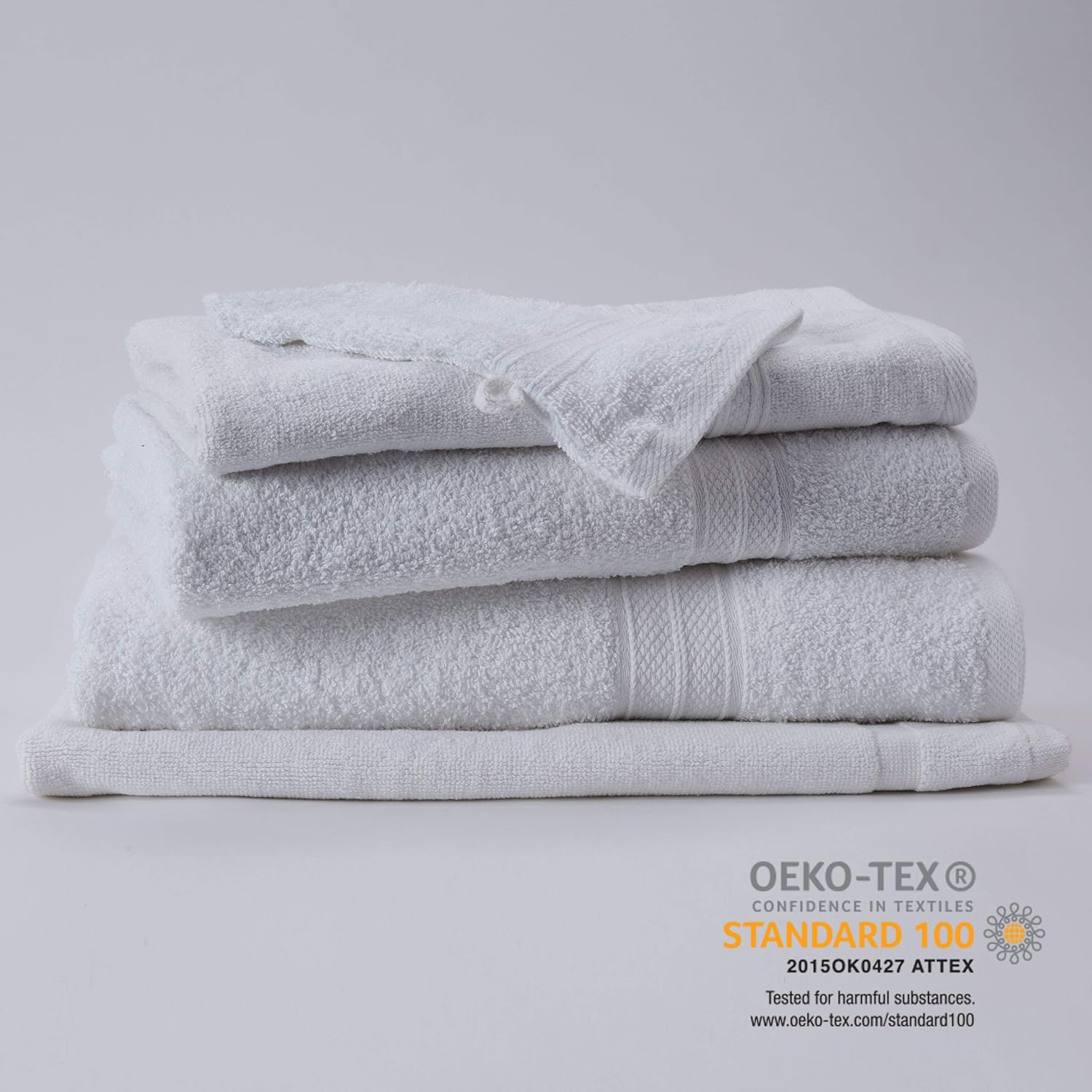 Premium Badetücher 100 x 150 cm - 2er-Set - Weiß