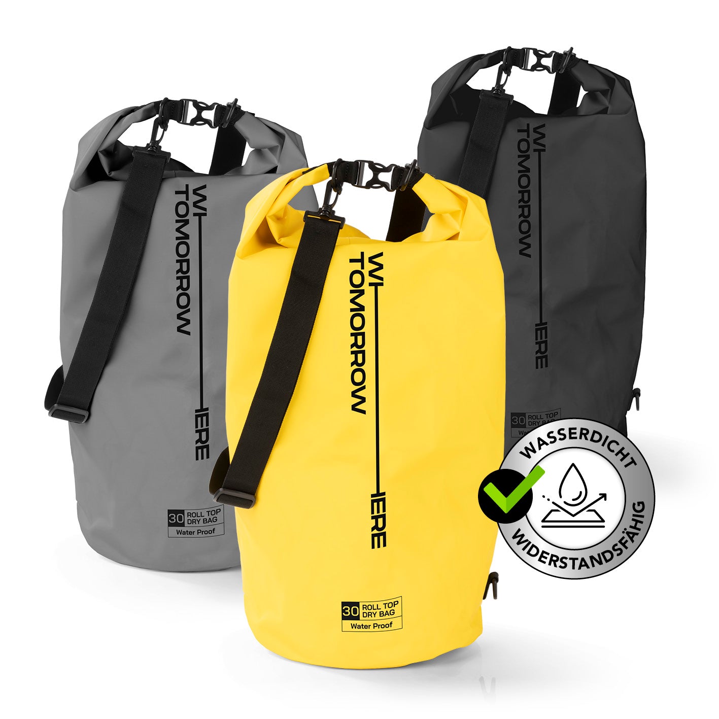 Dry Bag 30L - Style 01 - Gelb