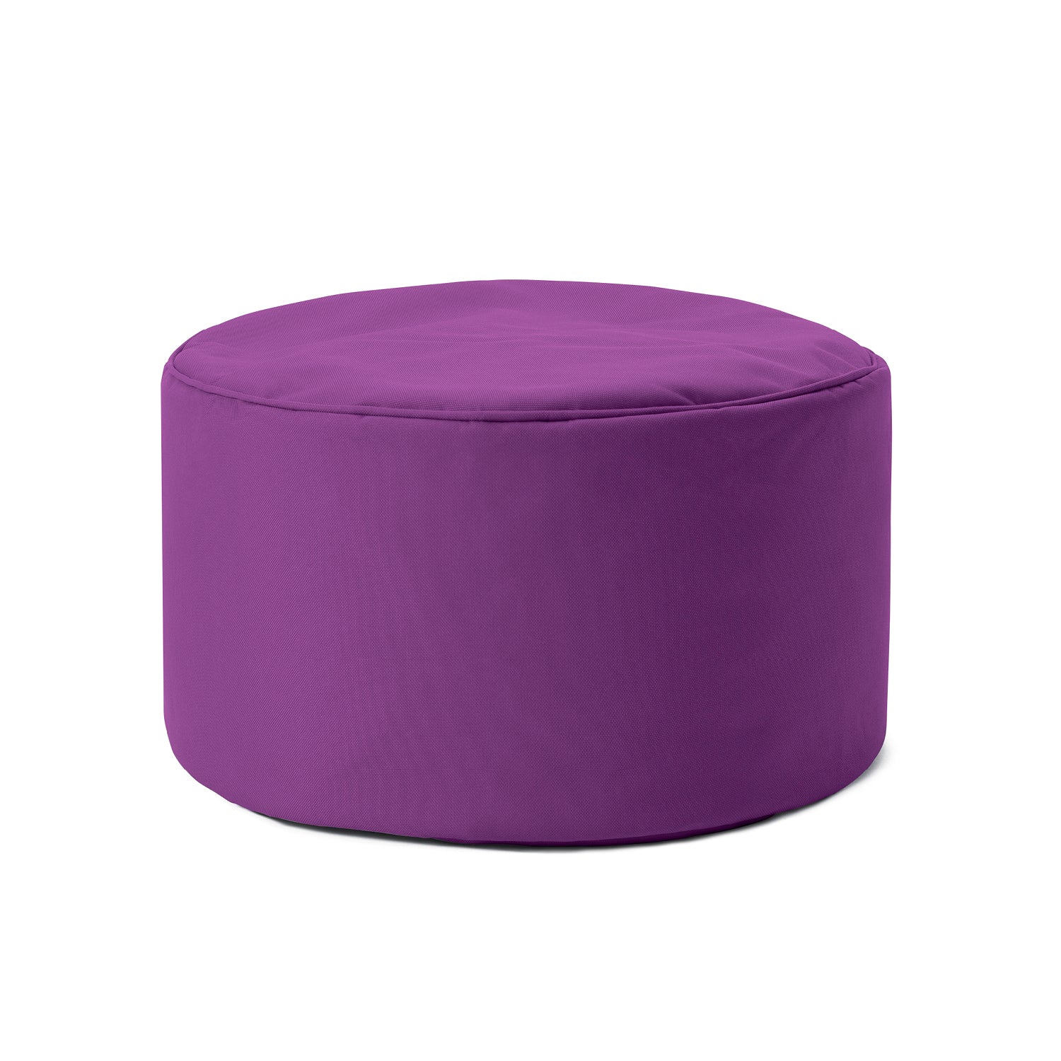 Sitzsack-Hocker/Pouf (50 L) Lila, robust, multifunktional fürs innen und außen, leicht, mit pflegeleichtem Material und verdecktem Reißverschluss.