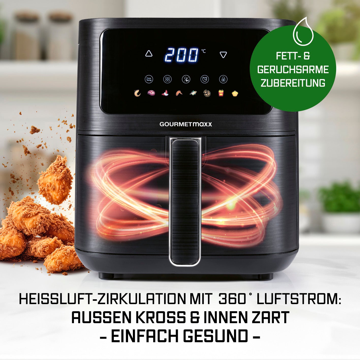 Heißluftfritteuse - 4,5 Liter