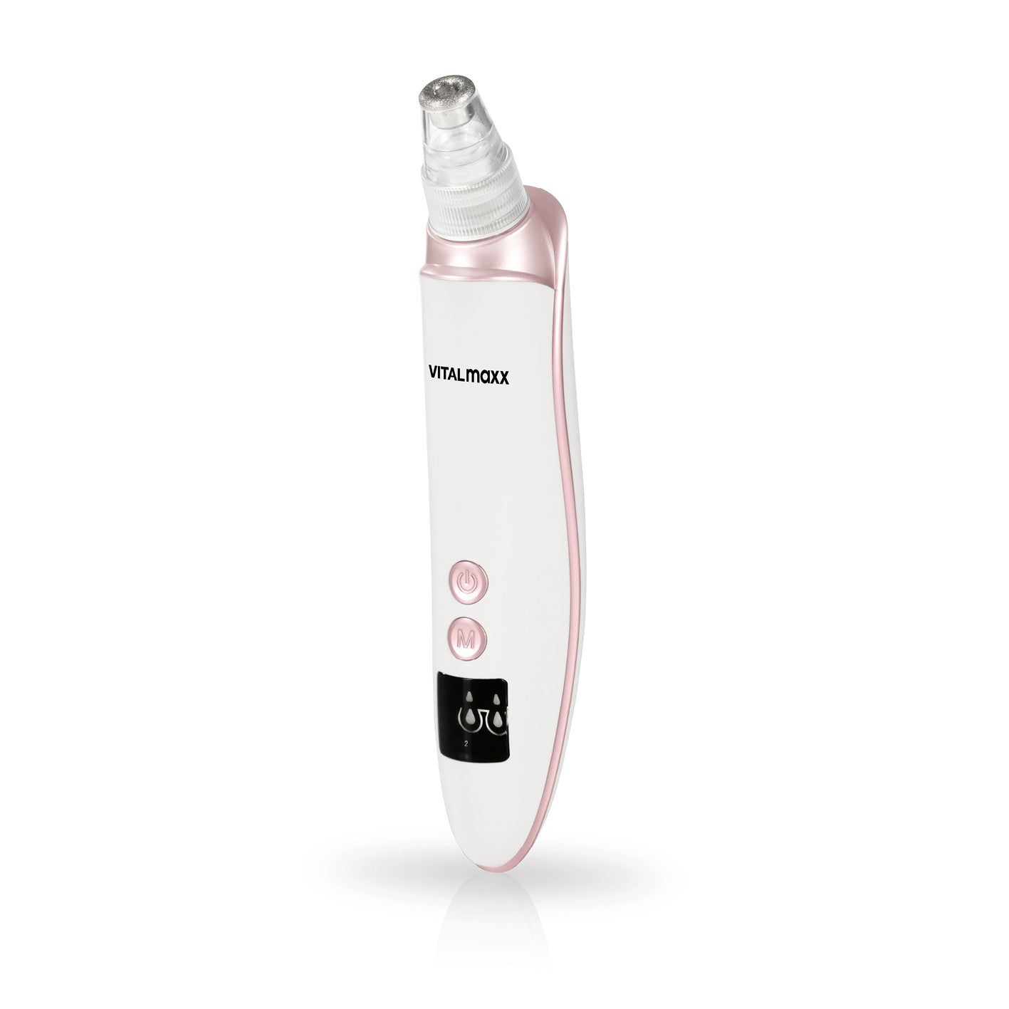 Porenreiniger Professional 6in1 - weiß mit Vakuumtechnologie und mehreren Aufsätzen für effektive Entfernung von Pickeln und Mitessern.
