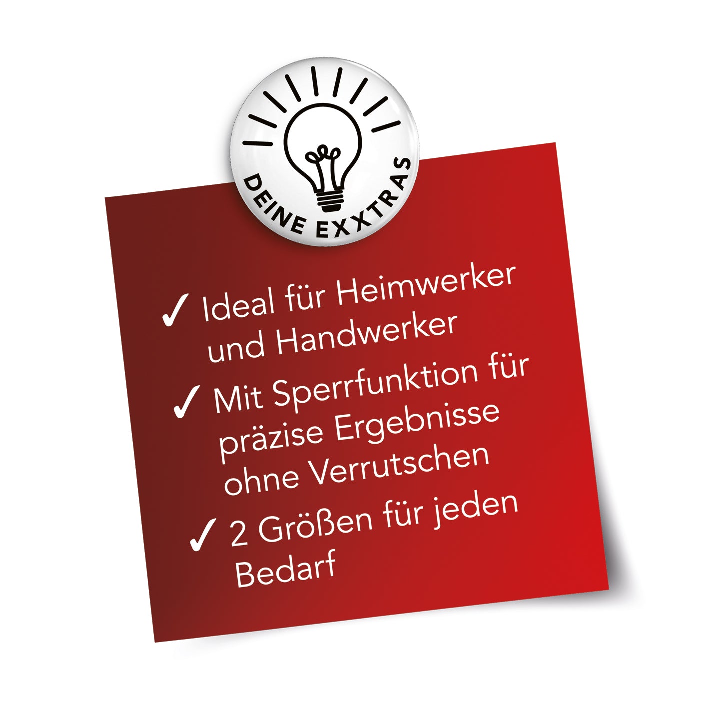 Konturenlehre - 2er-Set mit 2 Größen, ideal für Heimwerker, mit Sperrfunktion für präzise Ergebnisse ohne Verrutschen.
