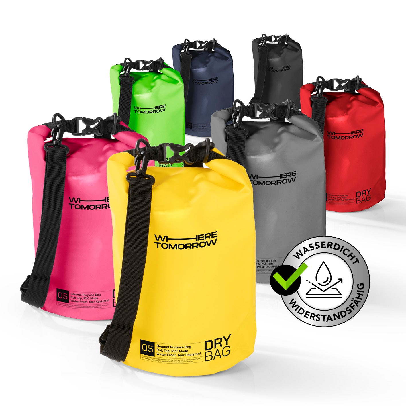 Dry Bag 5L - Style 01 - Gelb