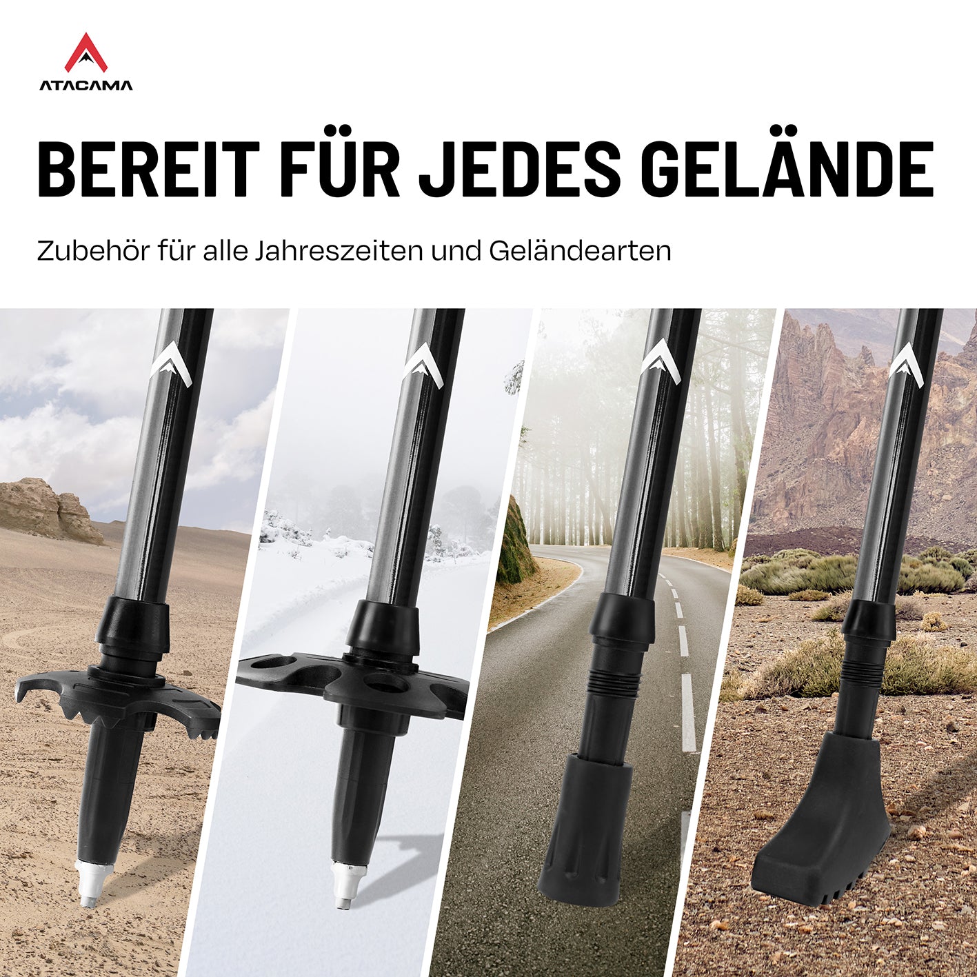 Teleskop Wanderstöcke - Carbon - 110 cm / 135 cm