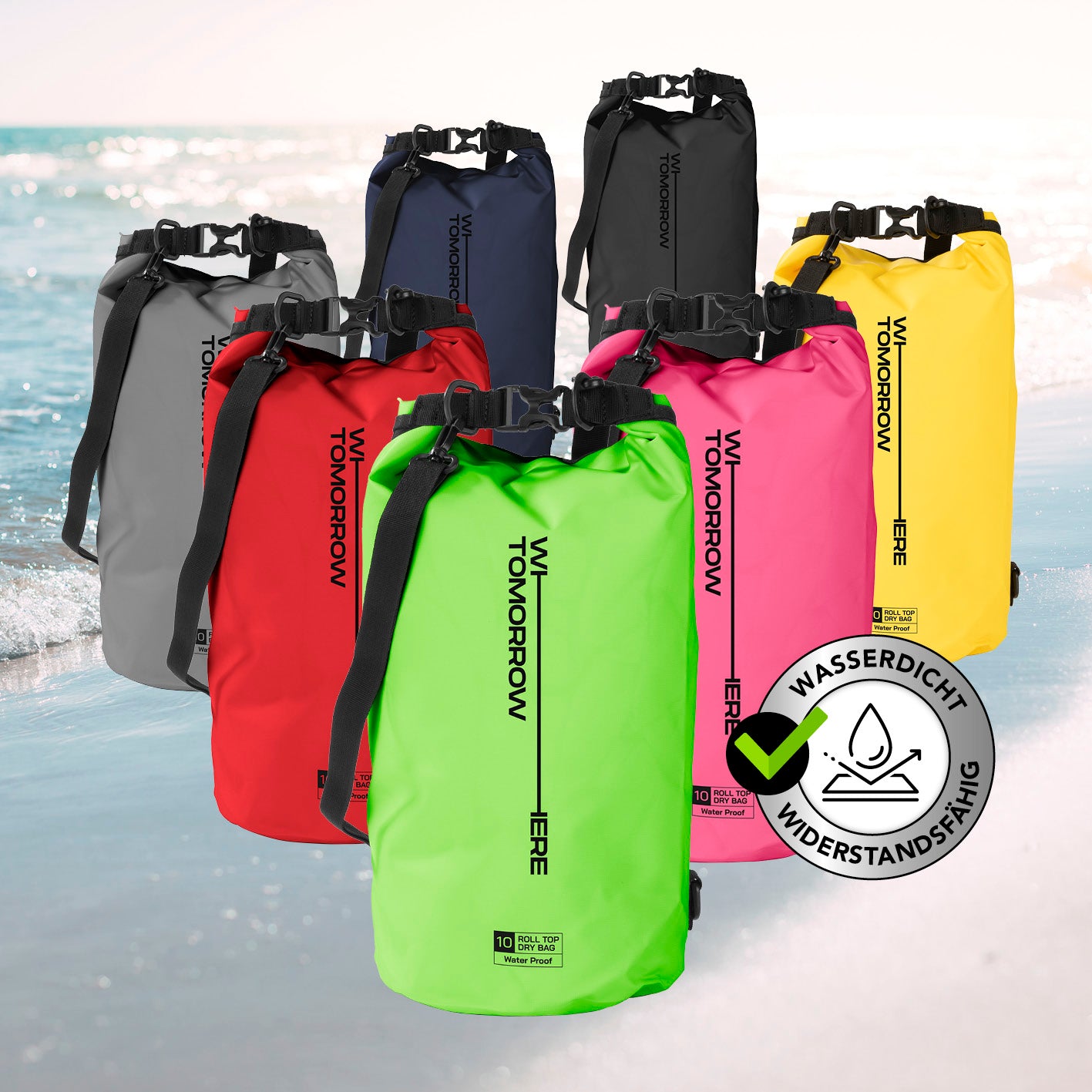 Dry Bag 10L - Style 02 - Grün
