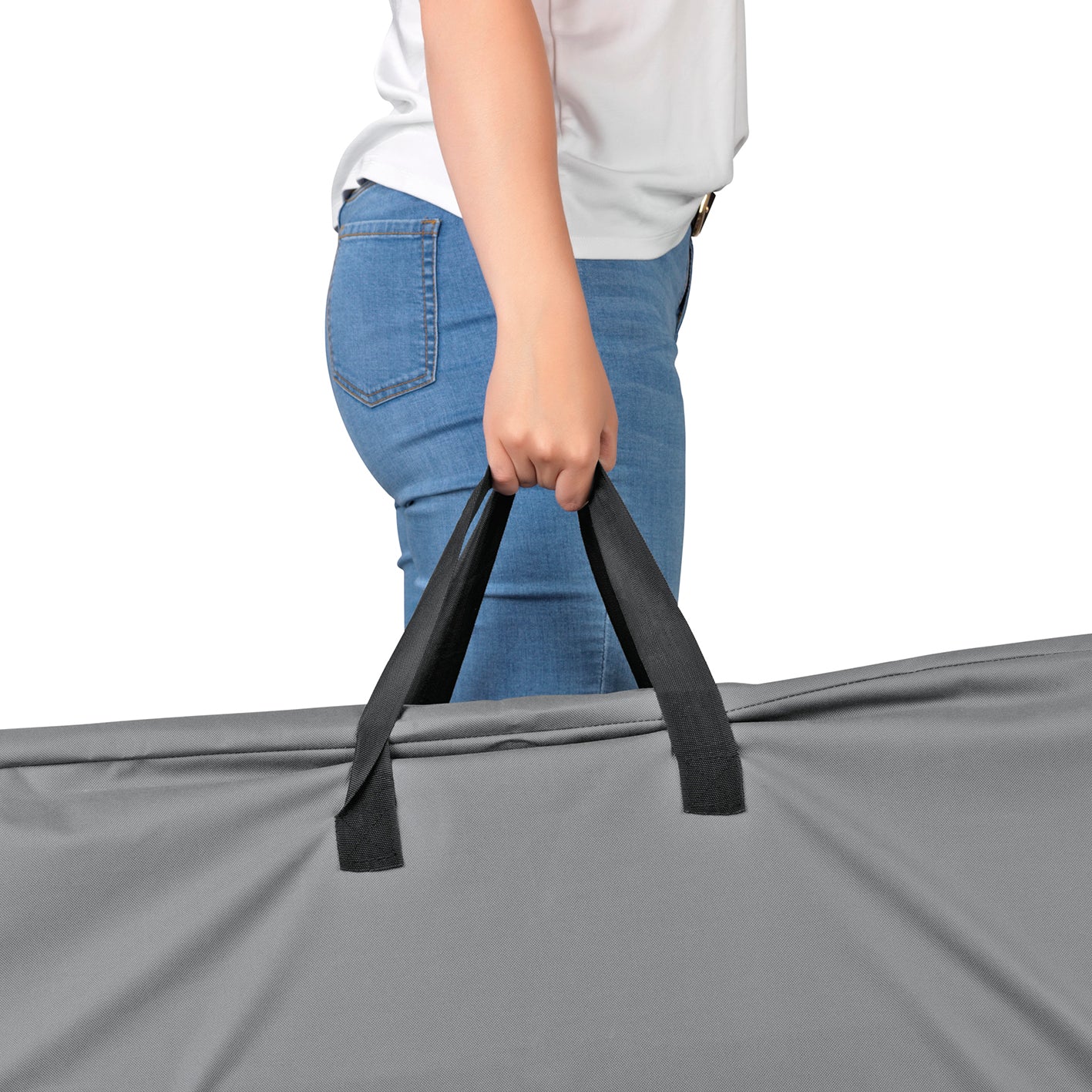 Polster-Aufbewahrungstasche - 130 x 50 x 32 cm mit robustem, wasserfestem Material und praktischen Tragegriffen für Gartenpolster.