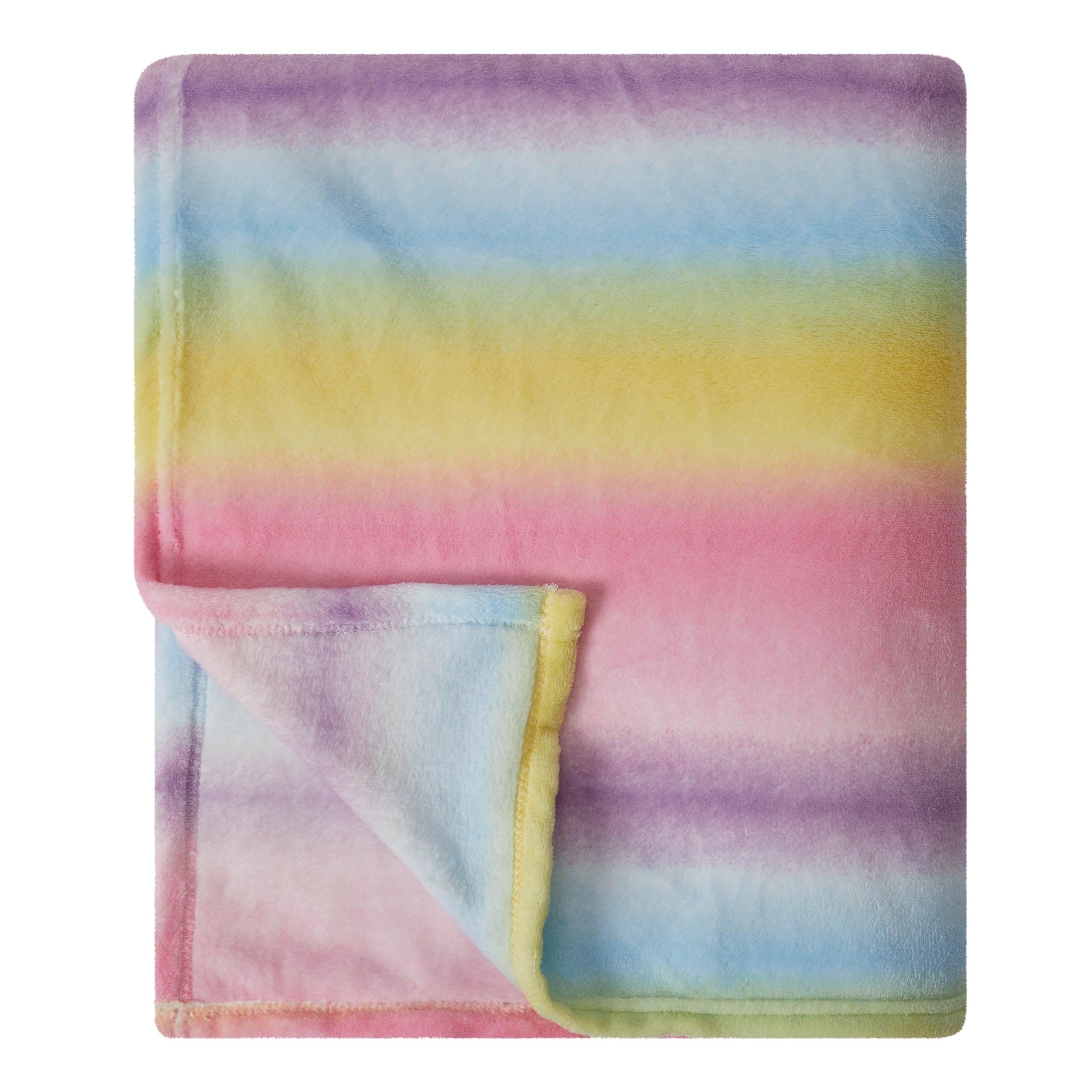 Kuscheldecke für Kinder - 100 x 150 cm - Regenbogen