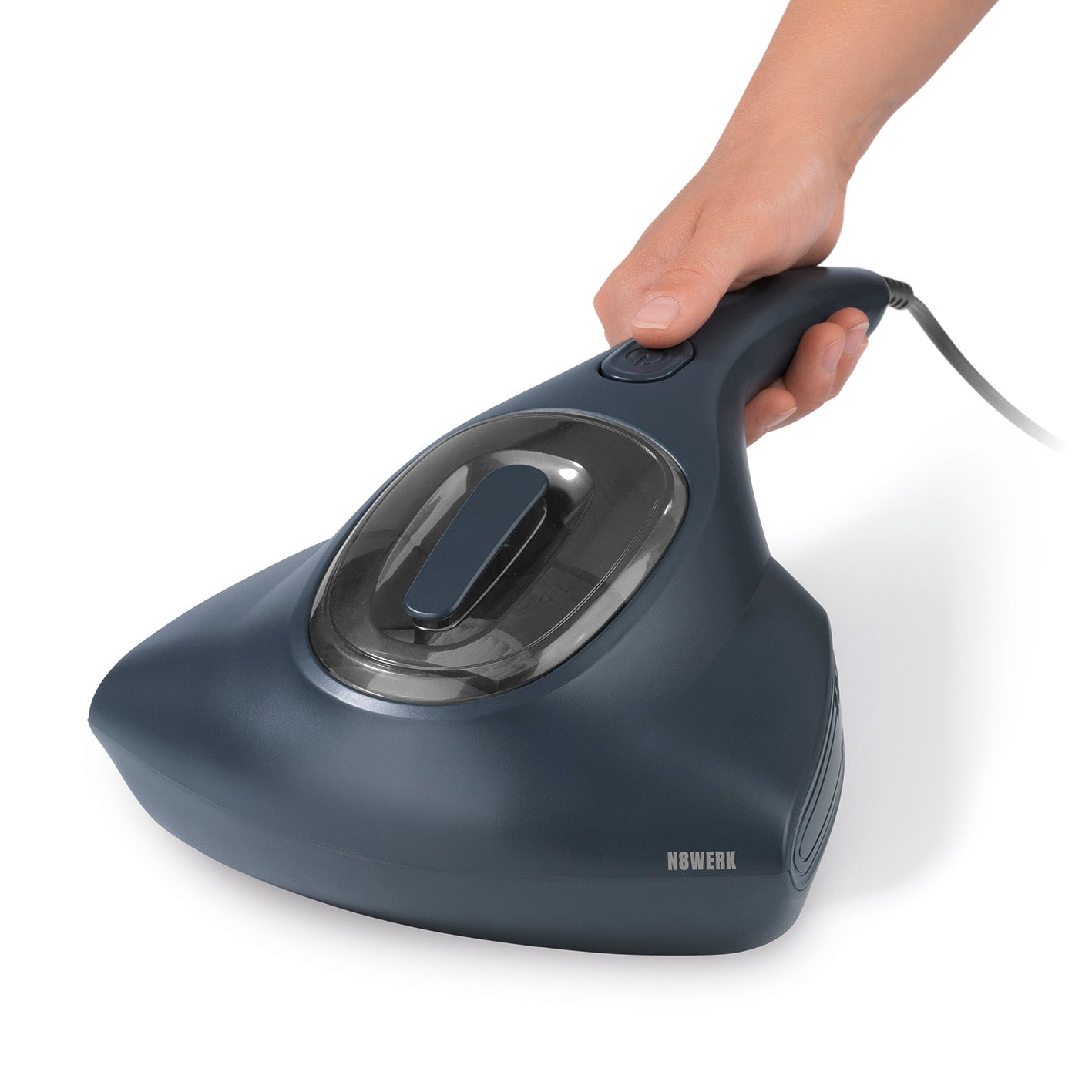 Milbensauger in der Nordic Night Edition mit HEPA 11-Filter und UV-C-Licht zur hygienischen Milbenentfernung und Desinfektion von Matratzen.