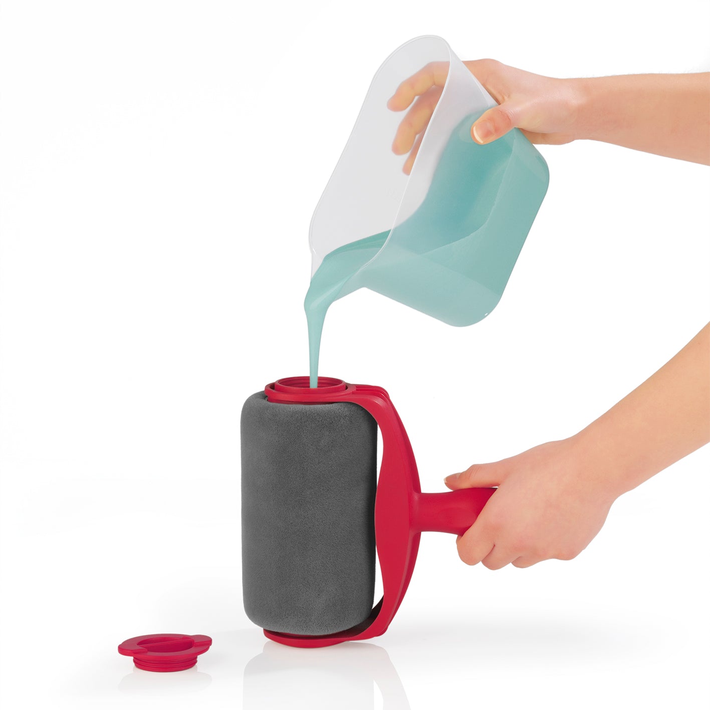Streichset Paint Maxx Pro 5-tlg. mit Mikrofaserpads für gleichmäßiges Farbauftragen ohne Abkleben auf allen Oberflächen.