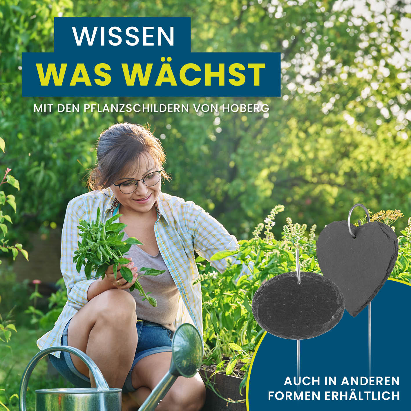Schiefer-Pflanzschilder - 10er Set mit robusten Erdspießen, wetterfest und wiederverwendbar, ideal zum Pflanzenkennzeichnen im Garten.