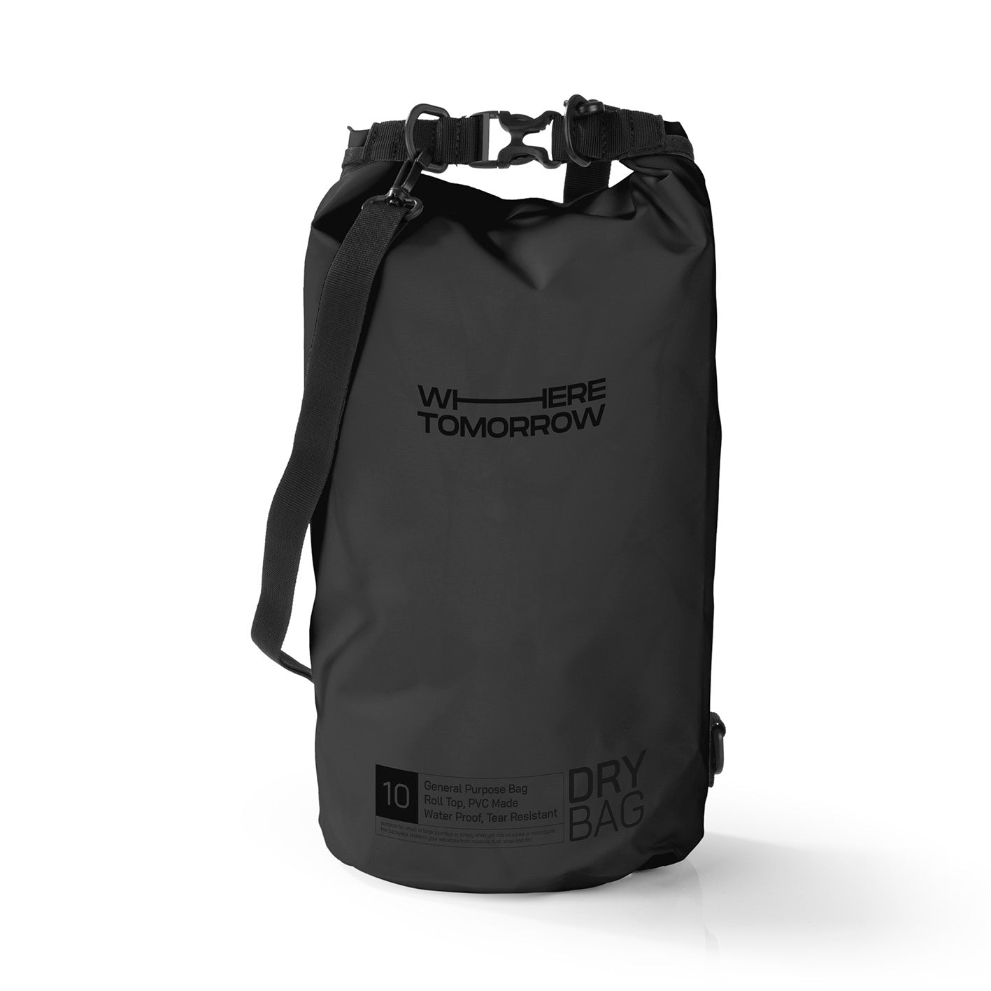 Dry Bag 10L - Style 01 - Schwarz