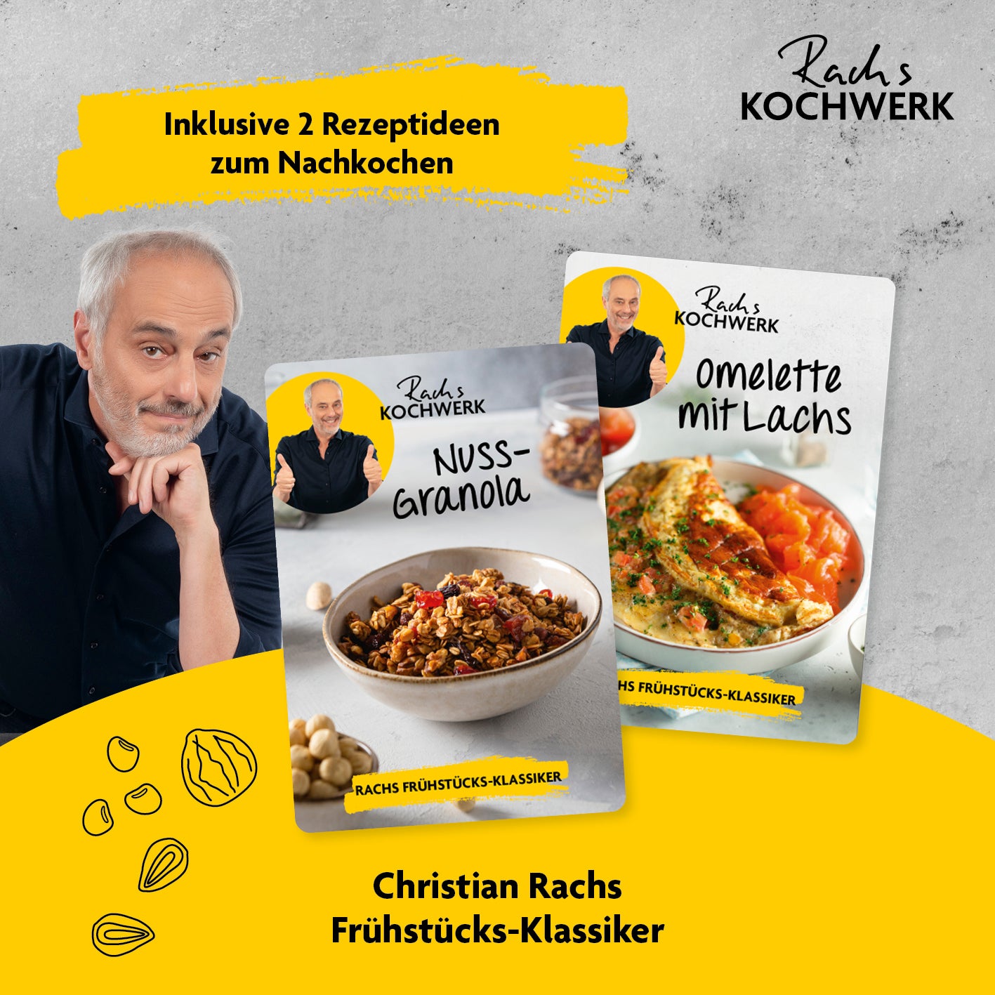 Backpapierschalen für Heißluftfritteusen (2–5 l) mit 2 Rezeptideen von Christian Rach – robust, hitzebeständig, antihaftbeschichtet.