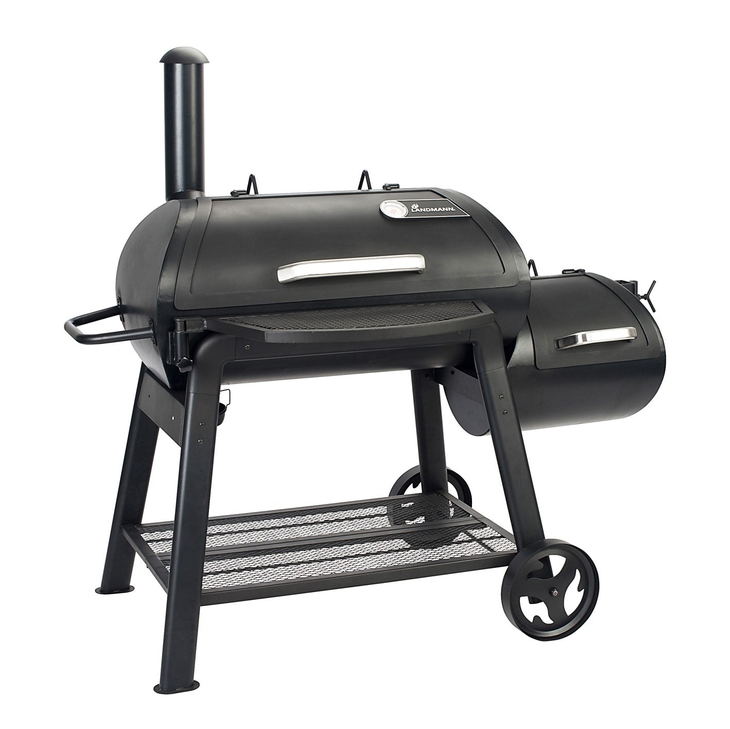 Smoker Vinson 400 klassischer 18 Zoll Smoker mit 4-in-1 Funktion, emaillierte Grillroste, abgerundetes Design für optimale Luftzirkulation.