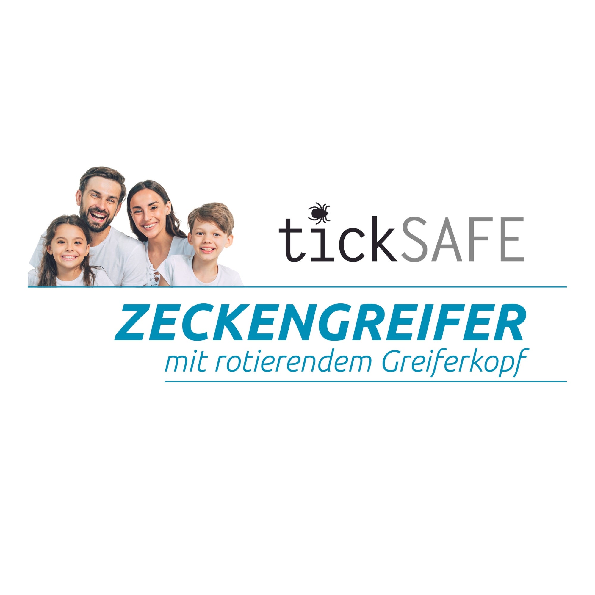 Zeckengreifer für Menschen mit rotierendem Greiferkopf - 2er-Set