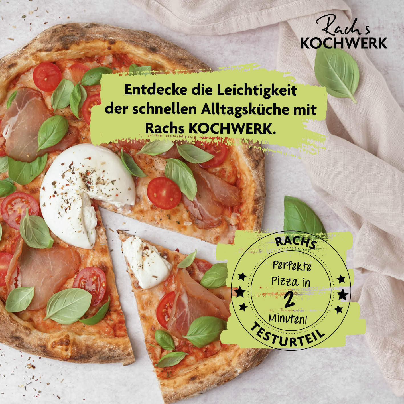 Gas-Pizzaofen für Pizzen bis zu Ø 34 cm mit Cordierit-Pizzastein, Thermometer und schneller Vorwärmzeit für perfekte Pizza in 2 Minuten.