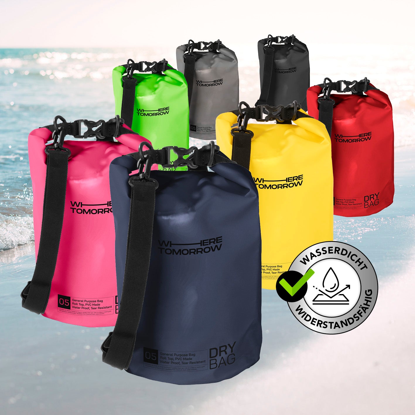 Dry Bag 5L - Style 01 - Dunkelblau