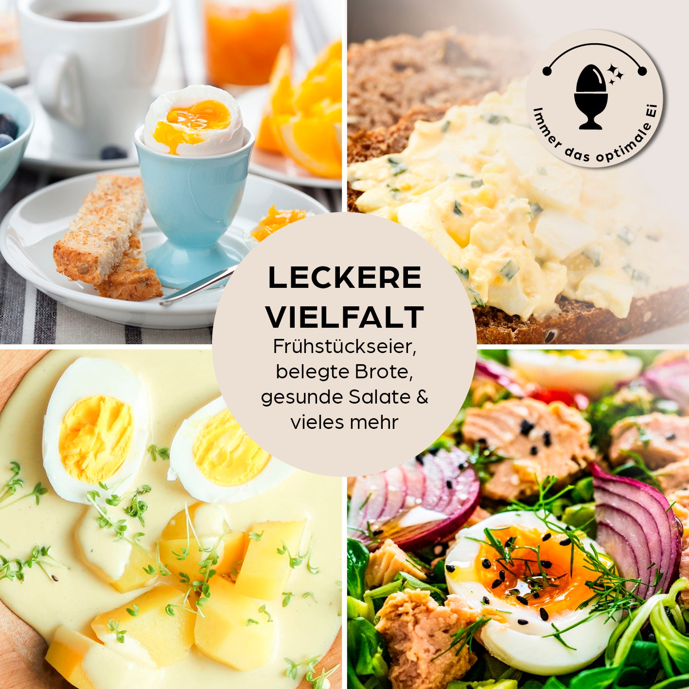 Design-Eierkocher 3 Eier - Weiß