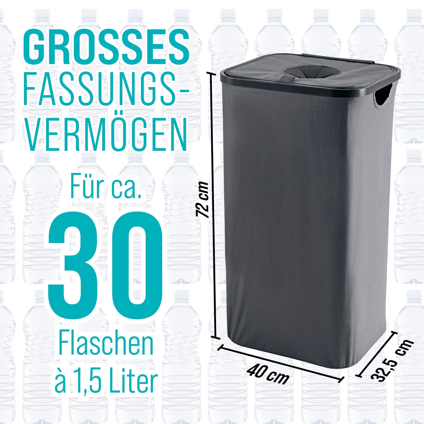 Pfandflaschen-Sammelbehälter - Anthrazit