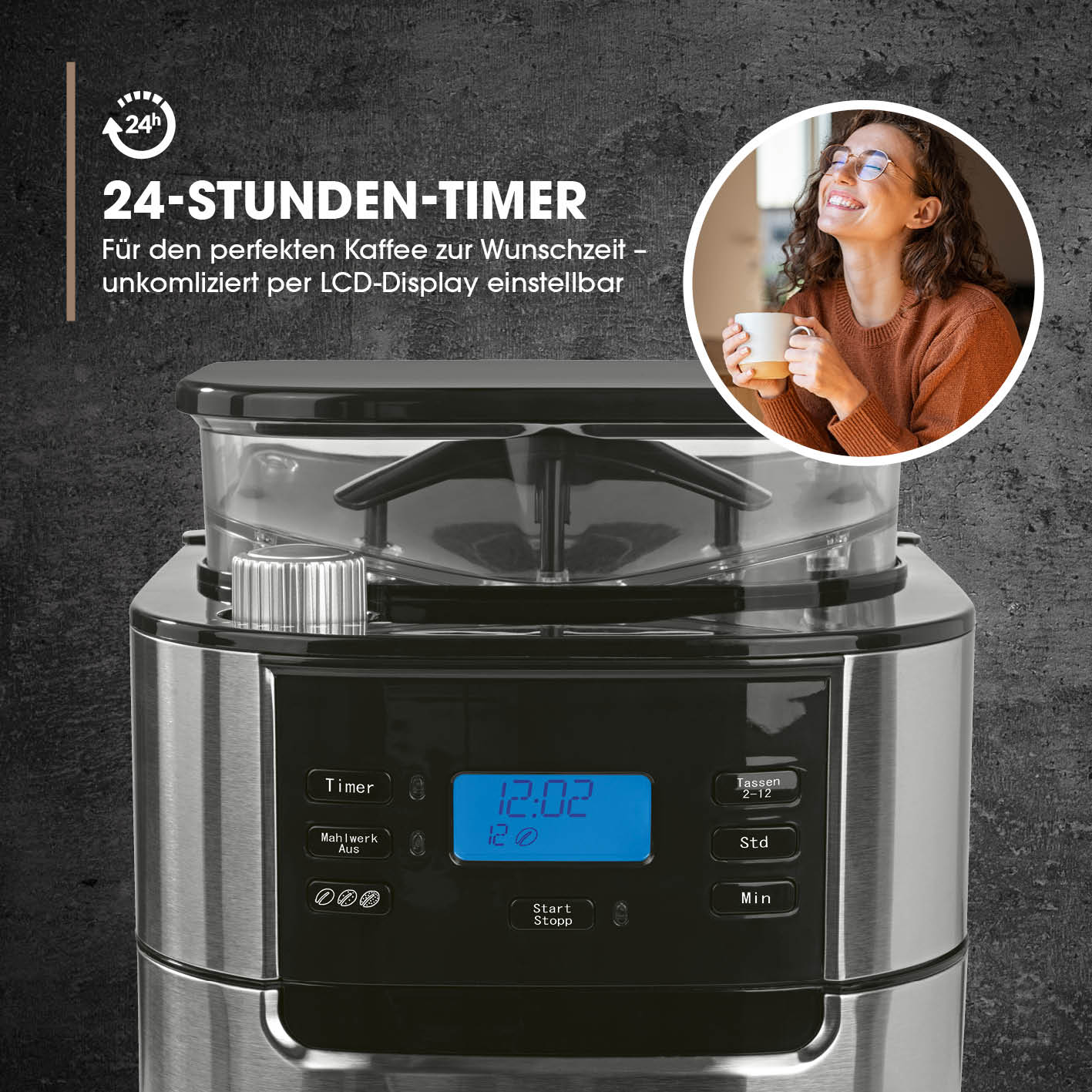 Kaffeemaschine mit Mahlwerk