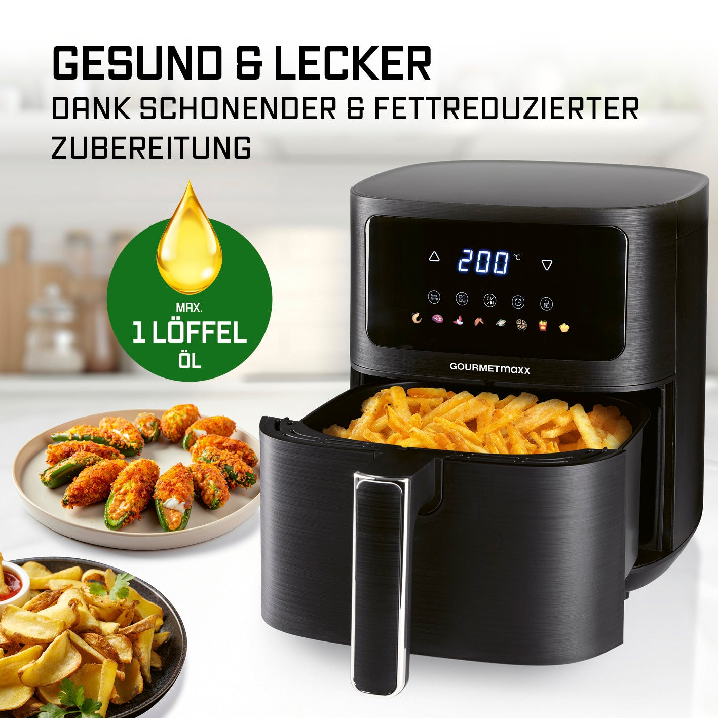 Heißluftfritteuse - 4,5 Liter