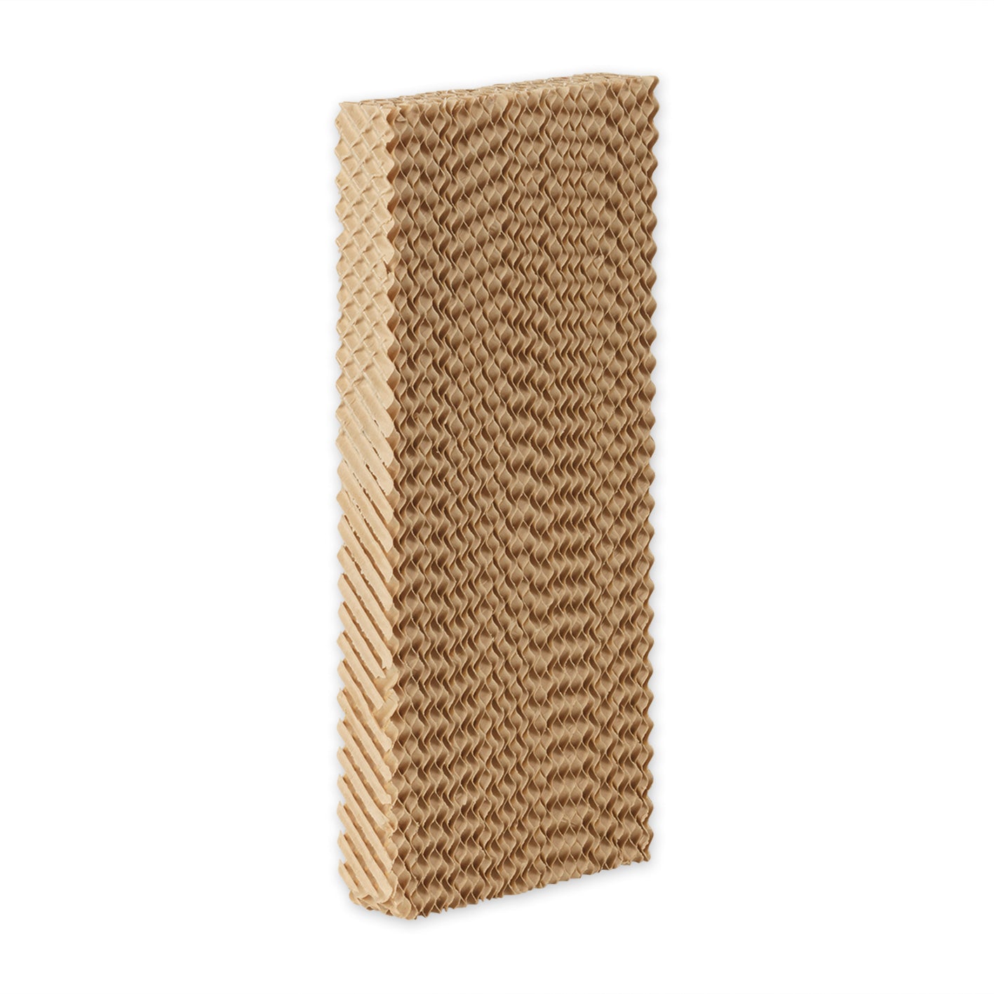 Wabenfilter für Luftkühler mit Peltier-Element, rechteckig, braun, Struktur zur Luftkühlung und Filterung geeignet.