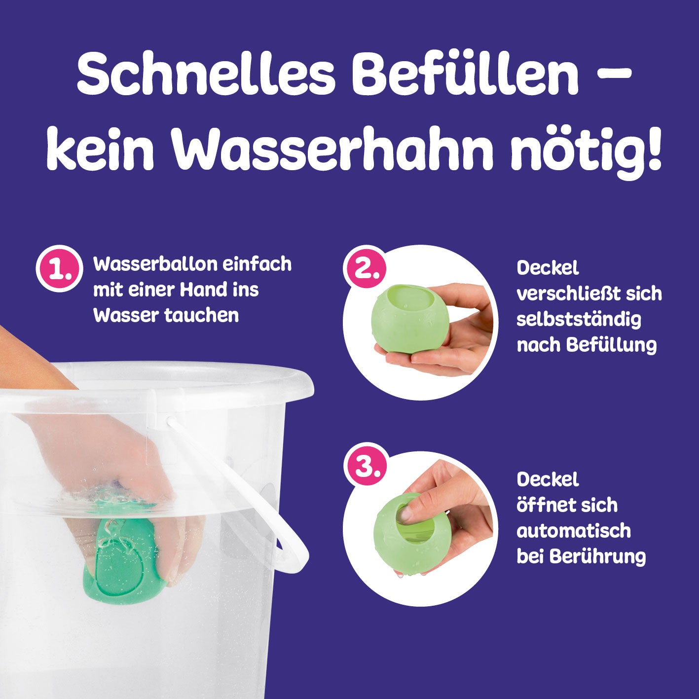 Wiederverwendbare Wasserbomben - 24 Stück